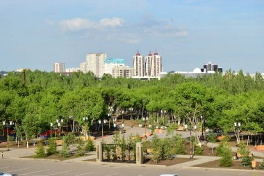 Görünümünde Astana, Kazakistan, Expo 2017 dizi başkenti