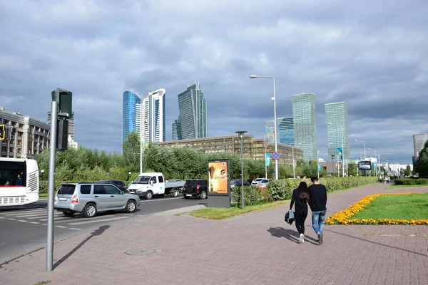 Перегляд Астані Столиці Казахстану Хост Експо 2017 — стокове фото
