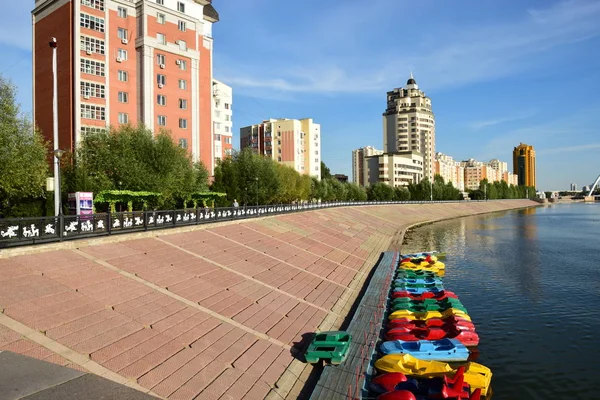 Zobrazit Astaně Hlavním Městě Kazachstánu Spousty Expo 2017 — Stock fotografie