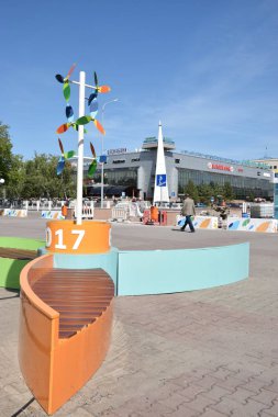 Görünümünde Astana, Kazakistan, Expo 2017 dizi başkenti