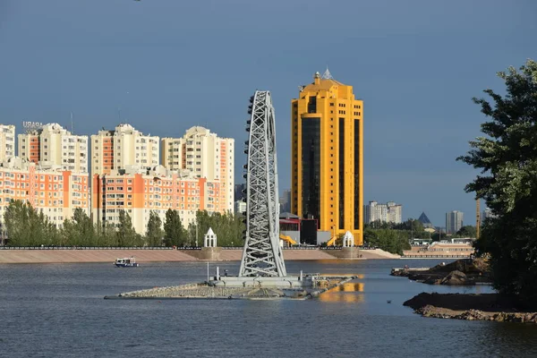 Weergave Astana Hoofdstad Van Kazachstan Gastheer Van Expo 2017 — Stockfoto