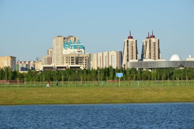 Görünümünde Astana, Kazakistan, Expo 2017 dizi başkenti