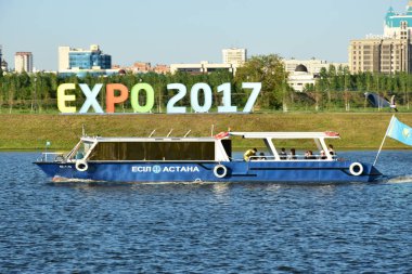 Görünümünde Astana, Kazakistan, Expo 2017 dizi başkenti