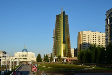 Görünümünde Astana, Kazakistan, Expo 2017 dizi başkenti