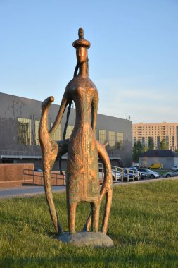 Görünümünde Astana, Kazakistan, Expo 2017 dizi başkenti