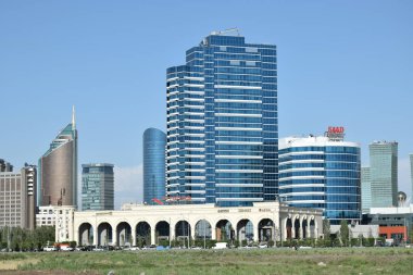 Görünümünde Astana, Kazakistan, Expo 2017 dizi başkenti