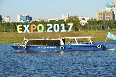 Görünümünde Astana, Kazakistan, Expo 2017 dizi başkenti