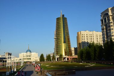 Görünümünde Astana, Kazakistan, Expo 2017 dizi başkenti