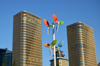 Görünümünde Astana, Kazakistan, Expo 2017 dizi başkenti