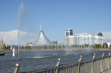 Görünümünde Astana, Kazakistan, Expo 2017 dizi başkenti