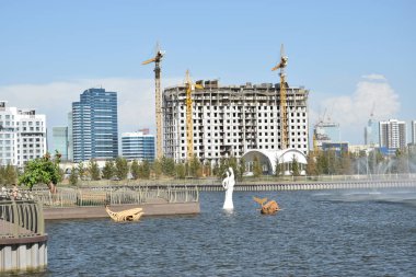 Görünümünde Astana, Kazakistan, Expo 2017 dizi başkenti