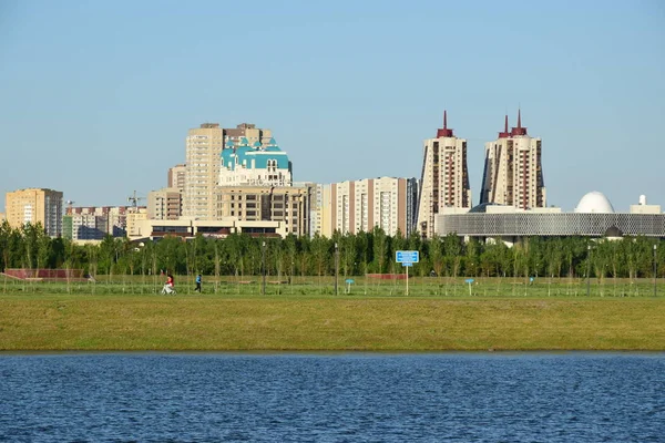 Vista Astana Capitale Del Kazakistan Ospite Dell Expo 2017 — Foto Stock