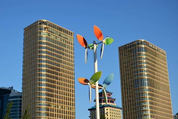 Görünümünde Astana, Kazakistan, Expo 2017 dizi başkenti