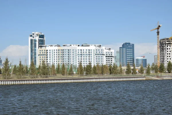 Udsigt Astana Hovedstaden Kasakhstan Vært Expo 2017 - Stock-foto