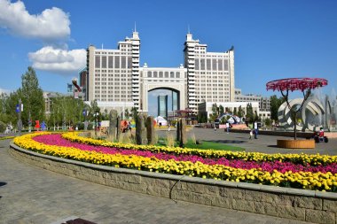 Görünümünde Astana, Kazakistan, Expo 2017 dizi başkenti