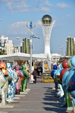 Görünümünde Astana, Kazakistan, Expo 2017 dizi başkenti