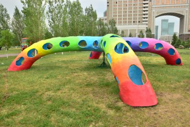 Görünümünde Astana, Kazakistan, Expo 2017 dizi başkenti