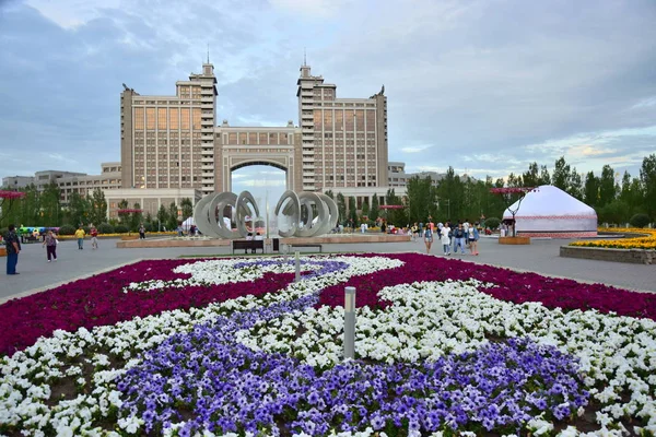 Vista Astana Capital Kazajstán Sede Expo 2017 — Foto de Stock