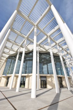 Astana (Nur-Sultan), Kazakistan - Astana 'daki Bale Akademisi' nin (Nur-Sultan) ön sütunları, Kazakistan 'ın başkenti