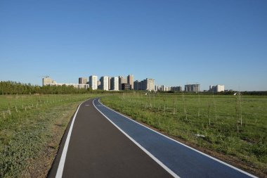 Görünümünde Astana, Kazakistan, Expo 2017 dizi başkenti