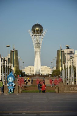 Görünümünde Astana, Kazakistan, Expo 2017 dizi başkenti