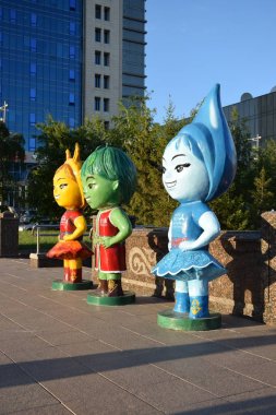 Görünümünde Astana, Kazakistan, Expo 2017 dizi başkenti