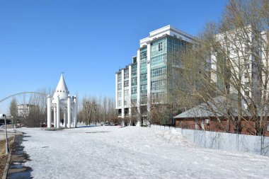 Görünümünde Astana, Kazakistan, Expo 2017 dizi başkenti