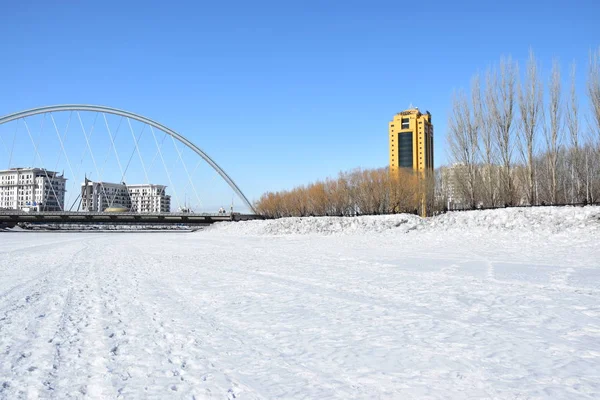 Взгляд Астану Столицу Казахстана Принимающего Экспо 2017 — стоковое фото