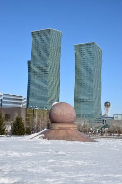 Görünümünde Astana, Kazakistan, Expo 2017 dizi başkenti