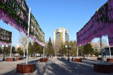 Görünümünde Astana, Kazakistan, Expo 2017 dizi başkenti