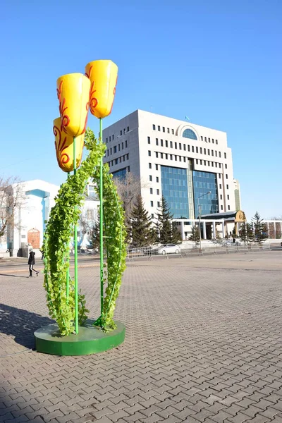 Vista Astana Capital Kazajstán Sede Expo 2017 — Foto de Stock