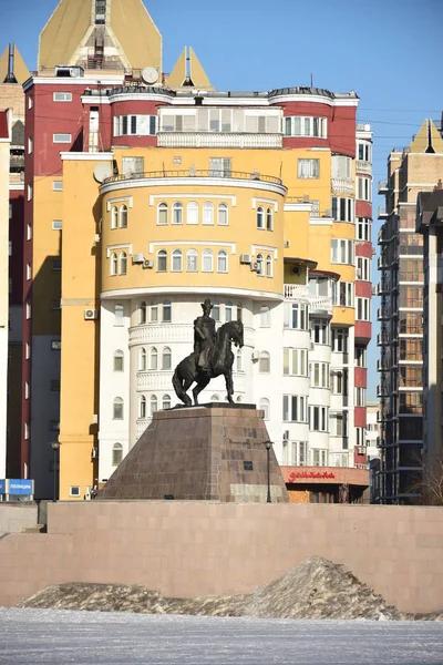 Blick Astana Der Hauptstadt Kasachstans Gastgeber Der Expo 2017 — Stockfoto