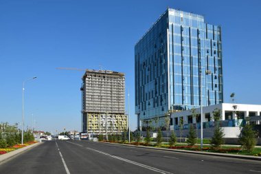 Görünümünde Astana, Kazakistan, Expo 2017 dizi başkenti