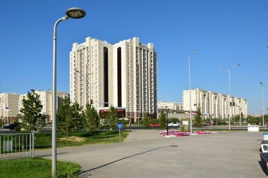 Görünümünde Astana, Kazakistan, Expo 2017 dizi başkenti