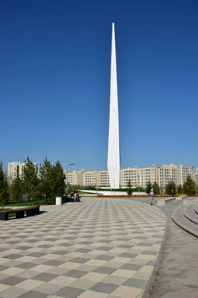 Vue Astana Capitale Kazakhstan Hôte Expo 2017 — Photo