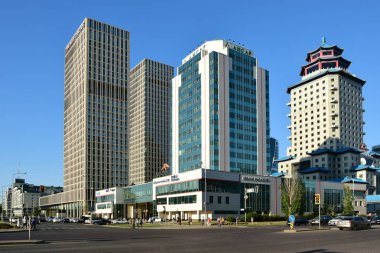 Görünümünde Astana, Kazakistan, Expo 2017 dizi başkenti