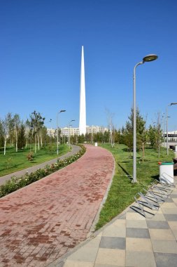 Görünümünde Astana, Kazakistan, Expo 2017 dizi başkenti