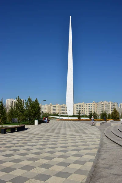 Vue Astana Capitale Kazakhstan Hôte Expo 2017 — Photo