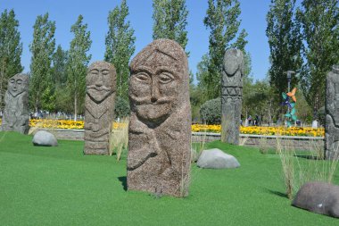 Astana, Kazakistan, 23 Temmuz 2017 - sanat ethnis tarzı