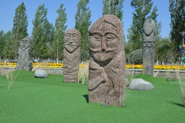 Astana, Kazakistan, 23 Temmuz 2017 - sanat ethnis tarzı