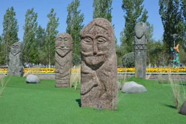 Astana, Kazakistan, 23 Temmuz 2017 - sanat ethnis tarzı