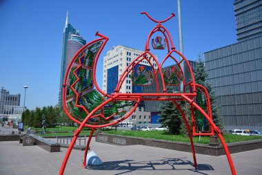 Görünümünde Astana, Kazakistan, Expo 2017 dizi başkenti