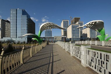 Görünümünde Astana, Kazakistan, Expo 2017 dizi başkenti