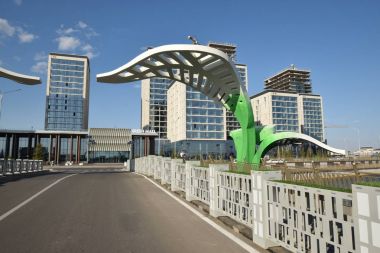 Görünümünde Astana, Kazakistan, Expo 2017 dizi başkenti