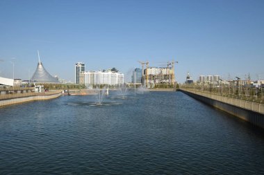Görünümünde Astana, Kazakistan, Expo 2017 dizi başkenti