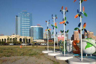 Görünümünde Astana, Kazakistan, Expo 2017 dizi başkenti