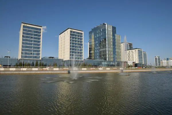 Görünümünde Astana, Kazakistan, Expo 2017 dizi başkenti