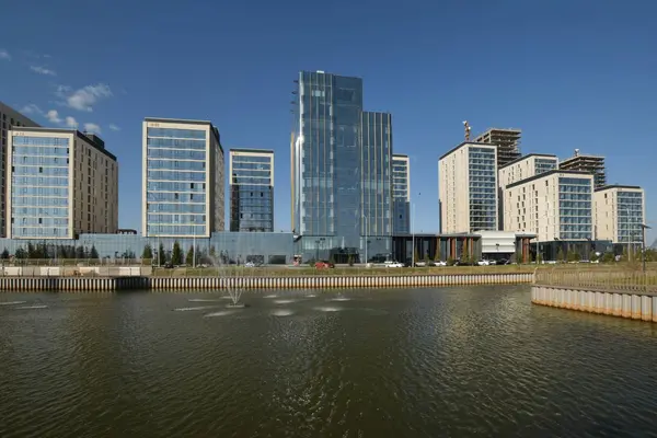 Görünümünde Astana, Kazakistan, Expo 2017 dizi başkenti