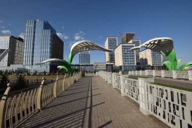 Görünümünde Astana, Kazakistan, Expo 2017 dizi başkenti
