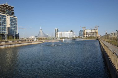 Görünümünde Astana, Kazakistan, Expo 2017 dizi başkenti